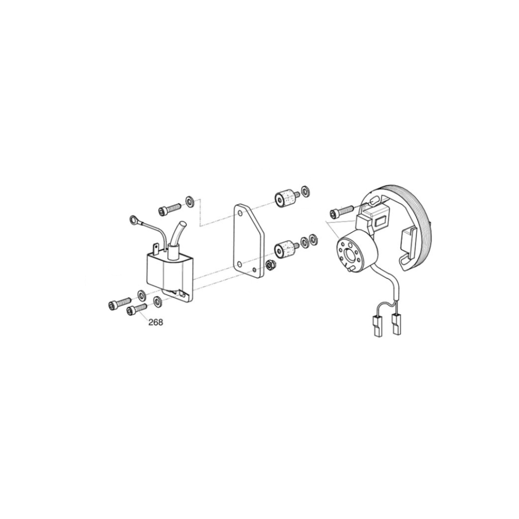 268 - KA 100 Ignition Coil Support Screw (M5 x 16)