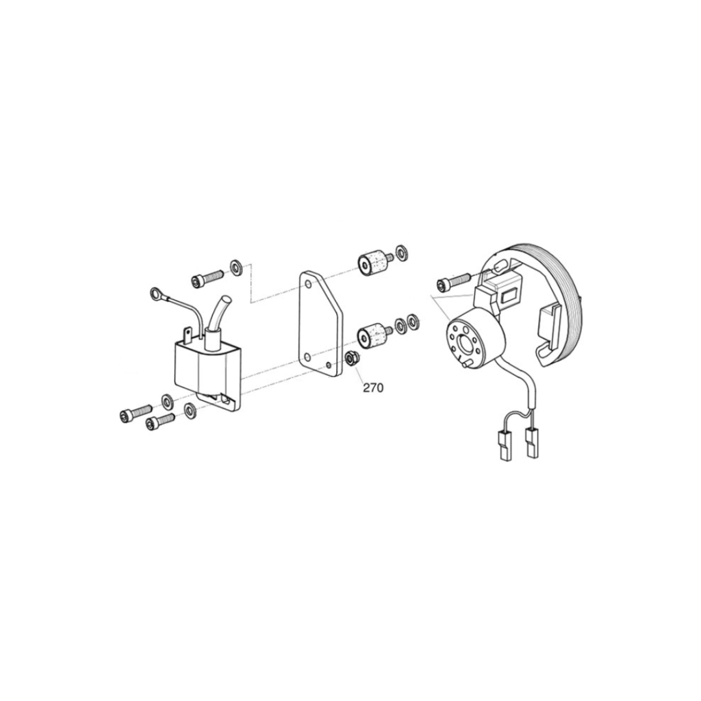 270 - KA 100 Ignition Coil Nut - M6