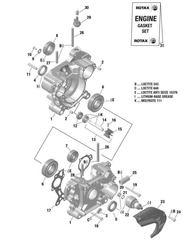 1-3 | Crank Case Assy  Black Coated