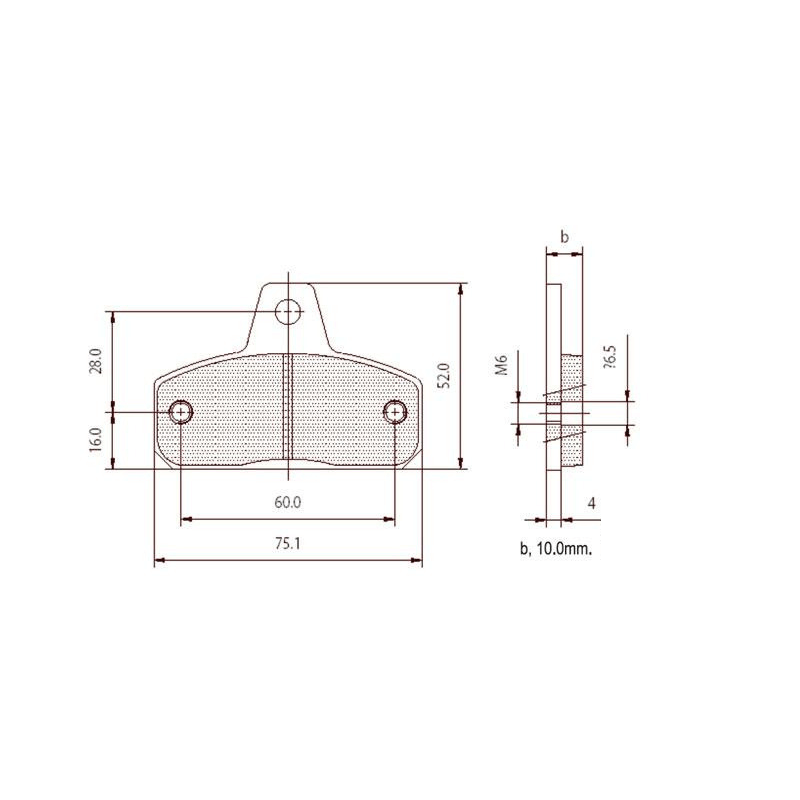 Tibi Kart Front Brake Pads (Vintage, Set) - Image 2