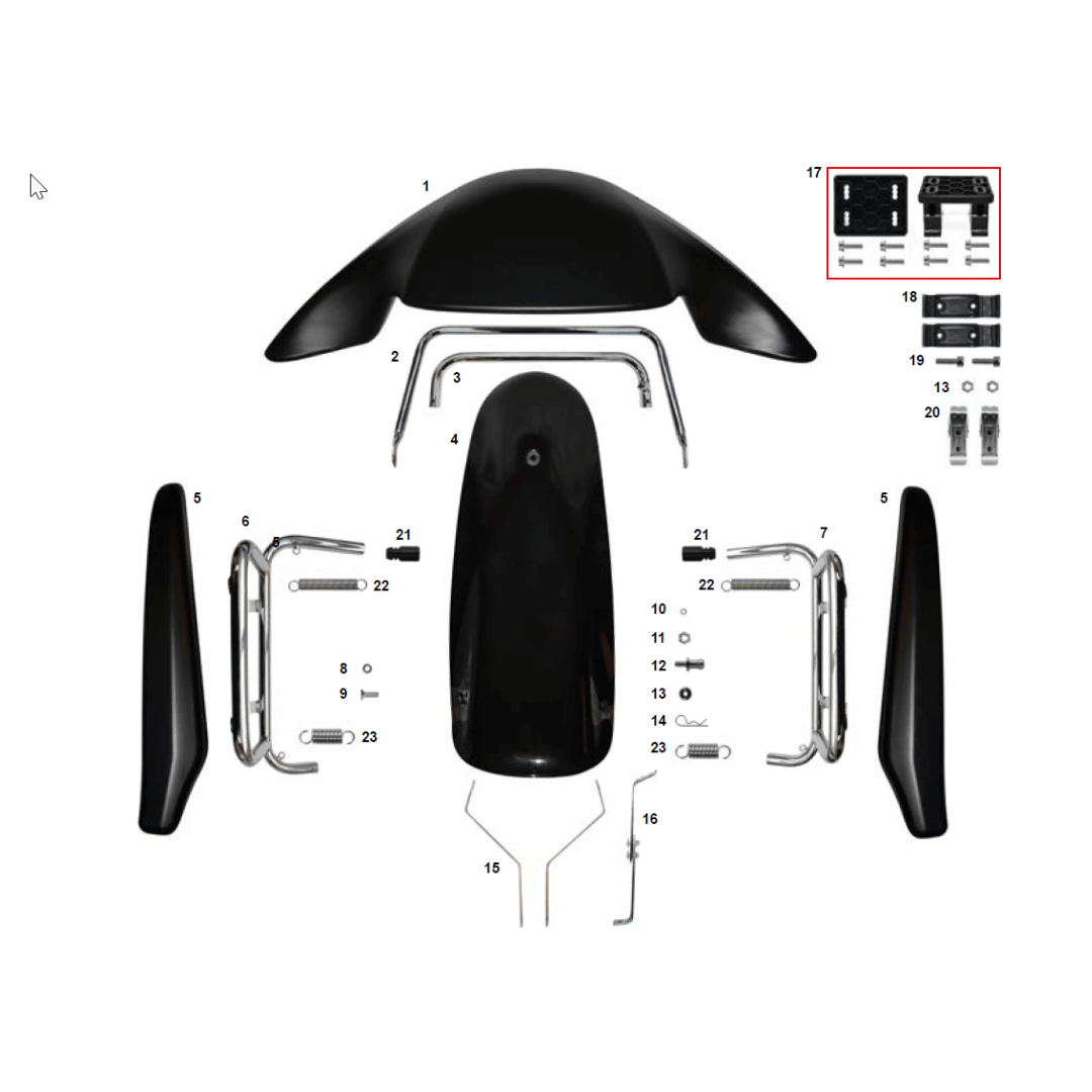 15 | Upper Fairing Support - Left