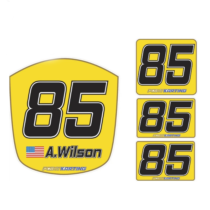 Custom Kart Number Panel Kit