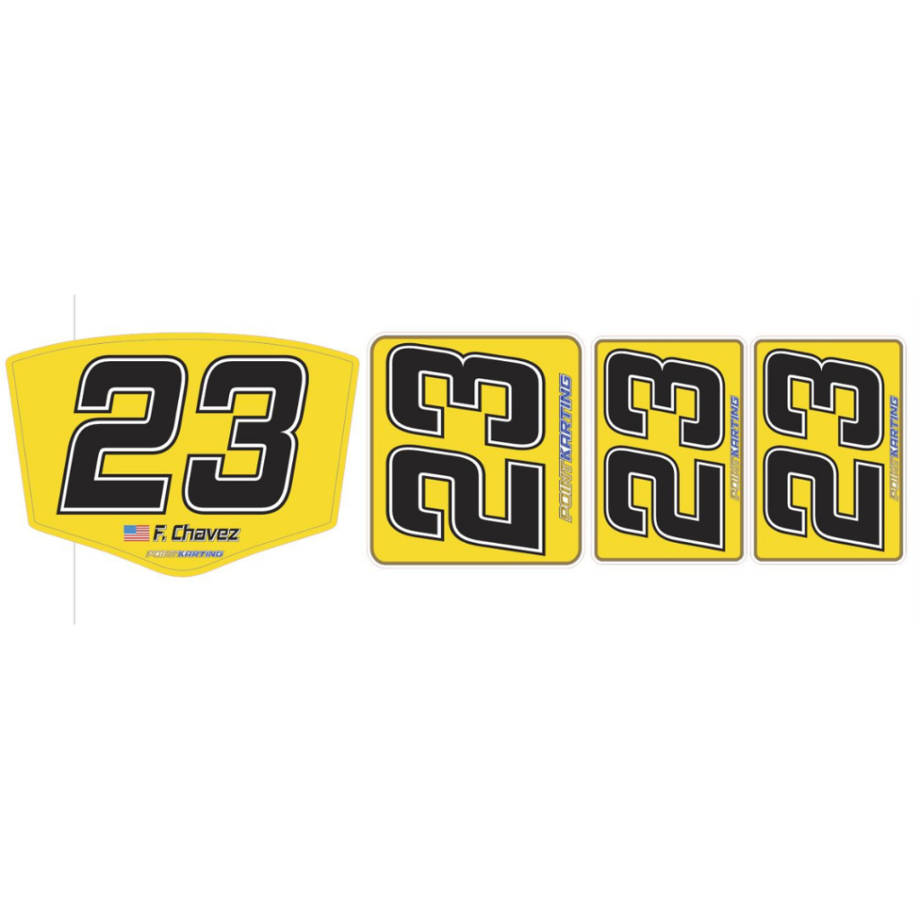 Custom Kart Number Panel Kit - New Age Freeline Bodywork