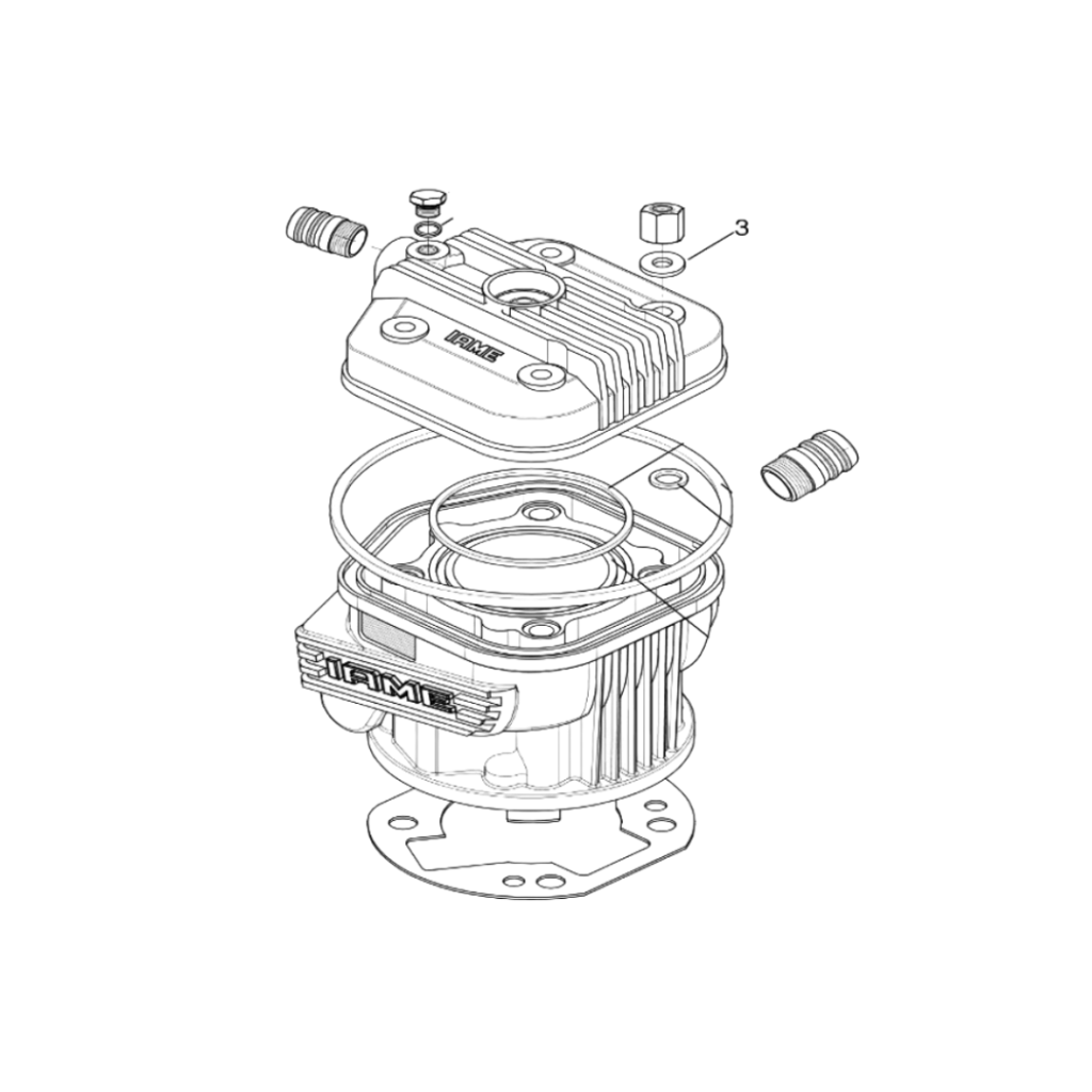 003 Head Nut Washer H=3mm