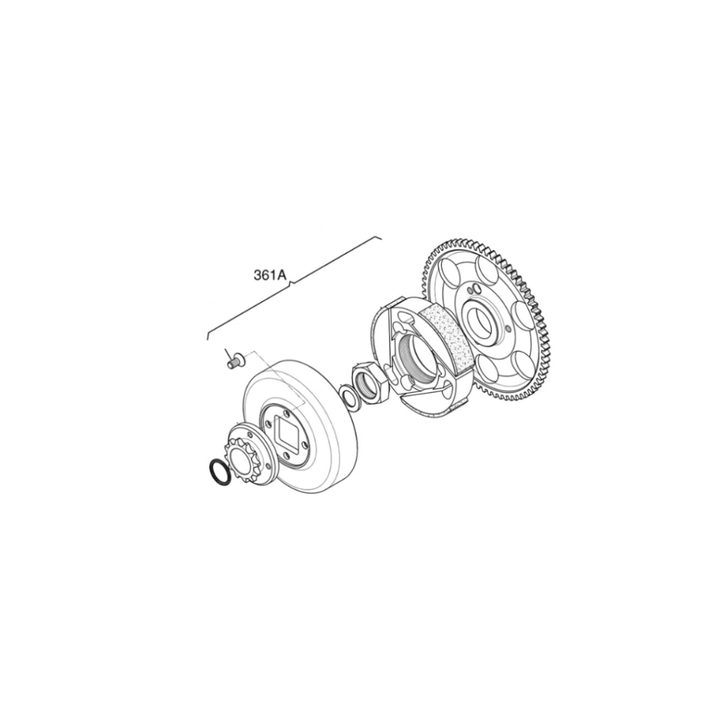 361A - KA 100 Clutch Assembly (12t Sprocket)