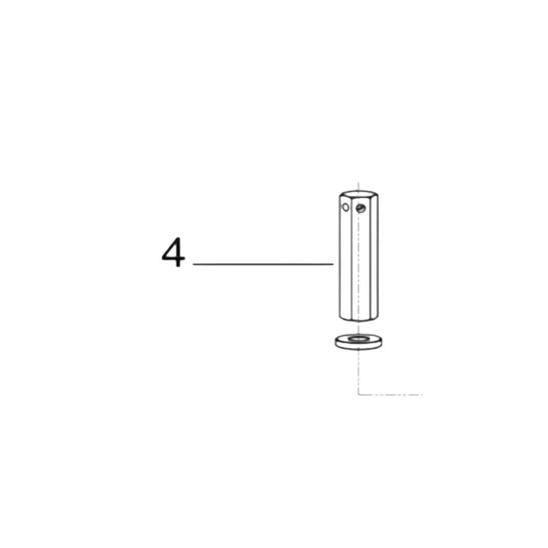004 - KA 100 Cylinder Head Nut (Long)