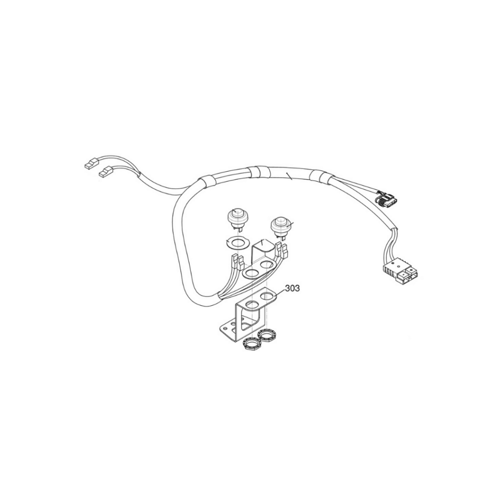 303 - KA 100 Engine Button Bracket