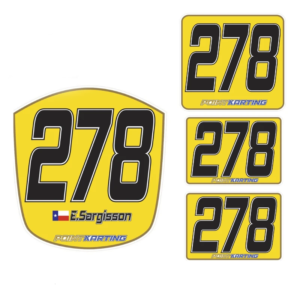 Custom Name Plate Graphics - Colorado Karting Tour