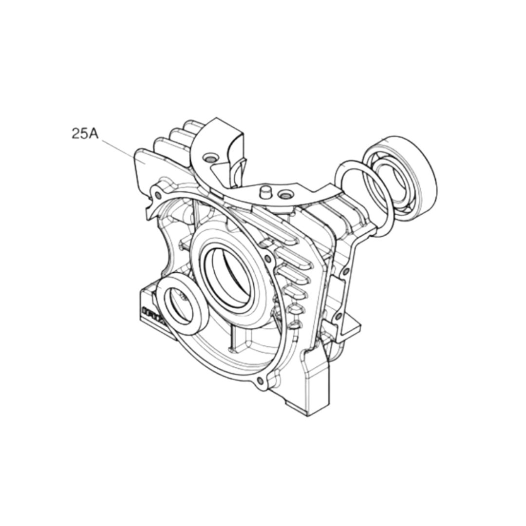 025A - KA 100 Crankcase Assembly