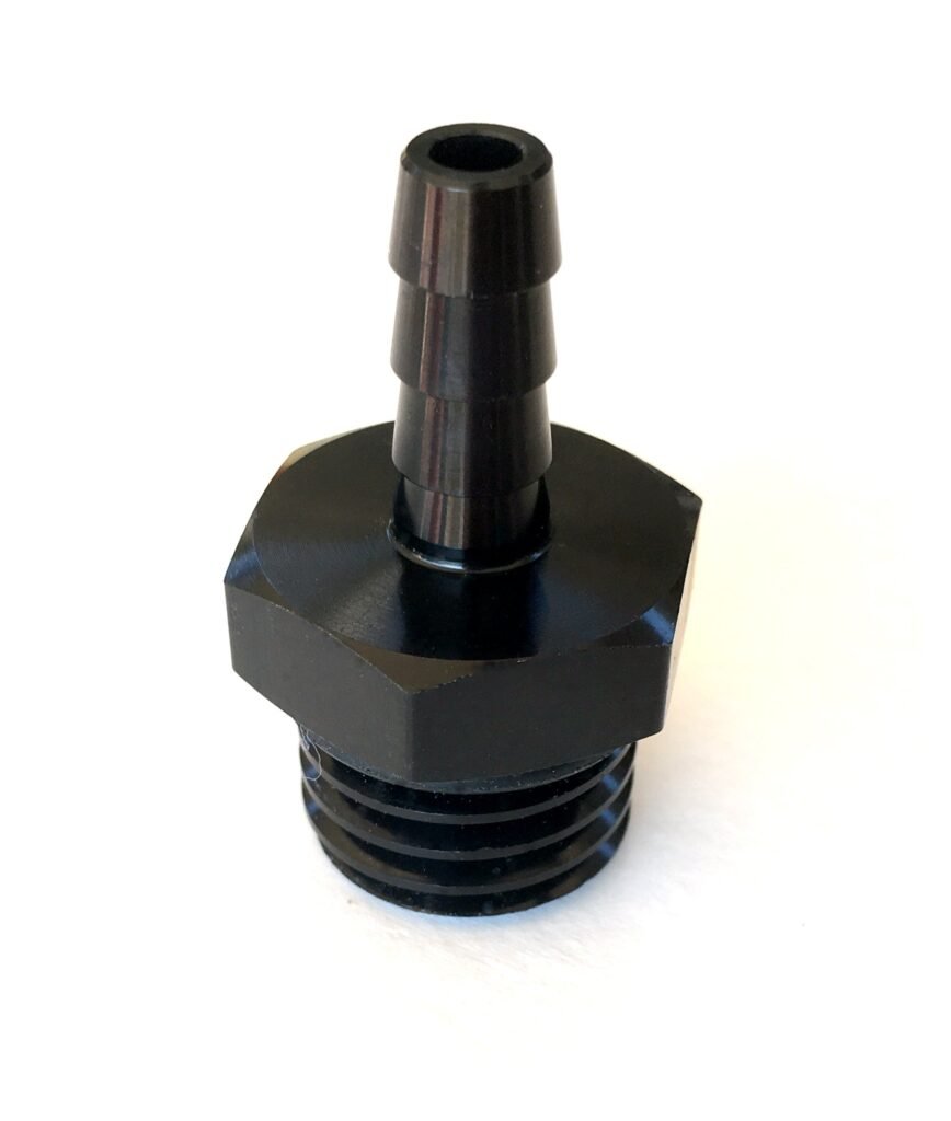 Anodized Briggs 206 Pulse Line Fitting For Side Cover
