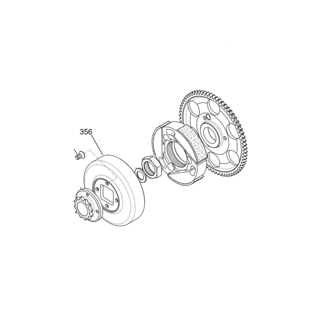 356 - CLUTCH DRUM-NO HOLES X30/KA