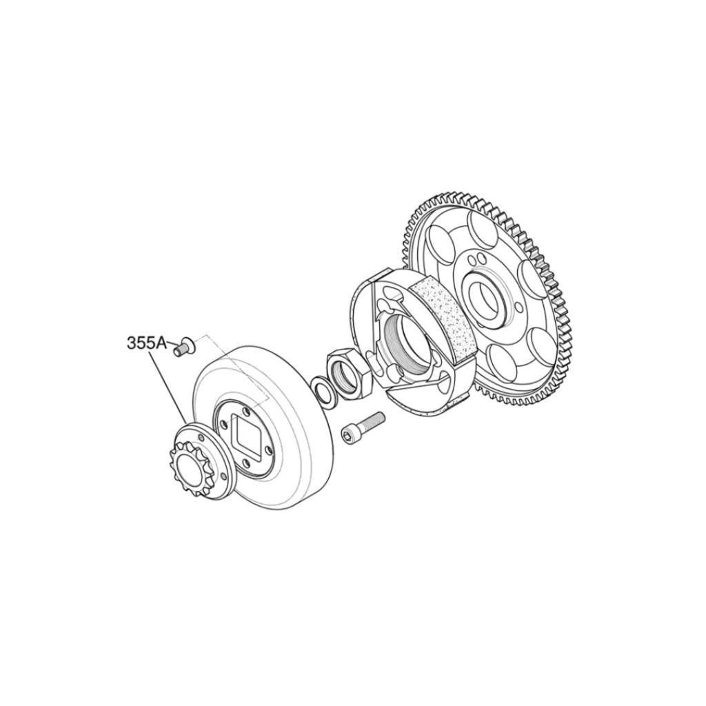 355A - Sprocket Z13 W/Screws