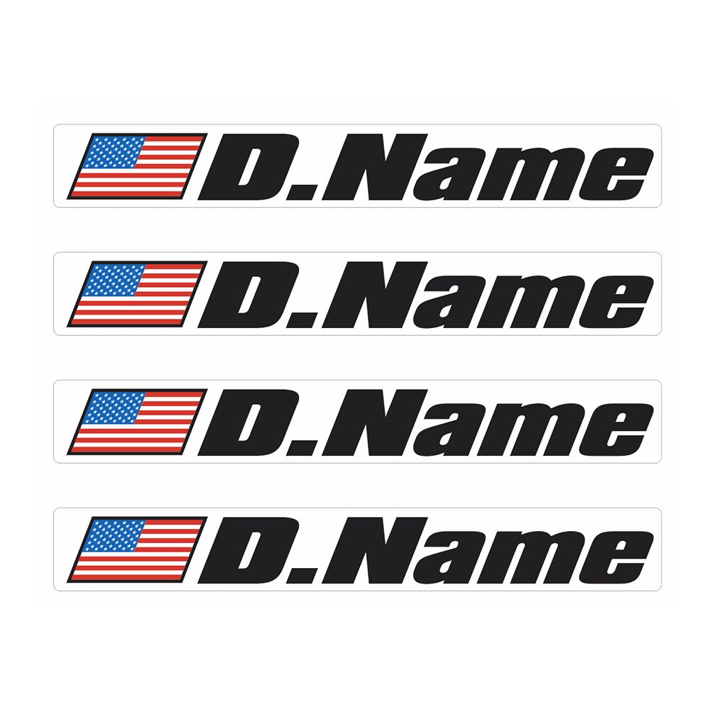 Custom Name Stickers (4 Pack)